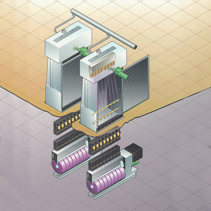 涤纶、锦纶、丙纶和其他材料的FDY生产线